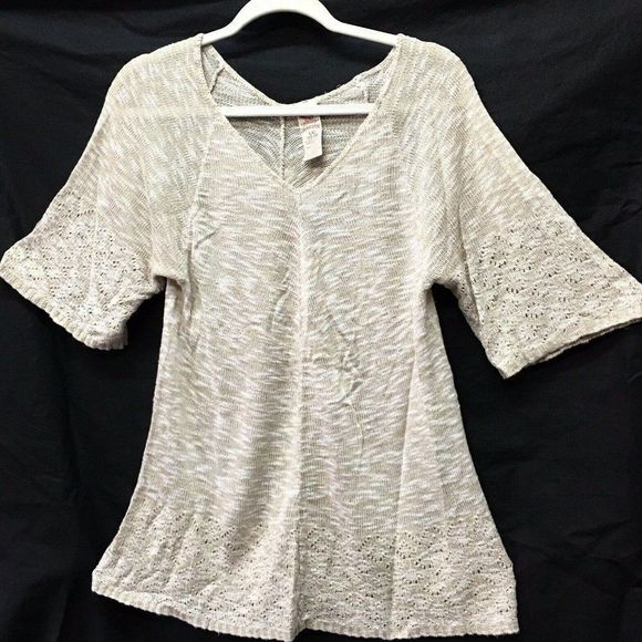 Faded Glory Women's Beige Top Knit Size 12-14 - Picture 1 of 4